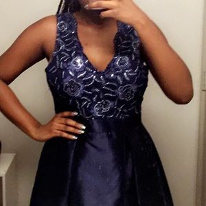 Never worn Royal blue ball gown